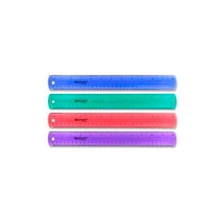 Westcott¬Æ Jewel Colored Ruler, 12 Long, Assorted Colors, 1 Each